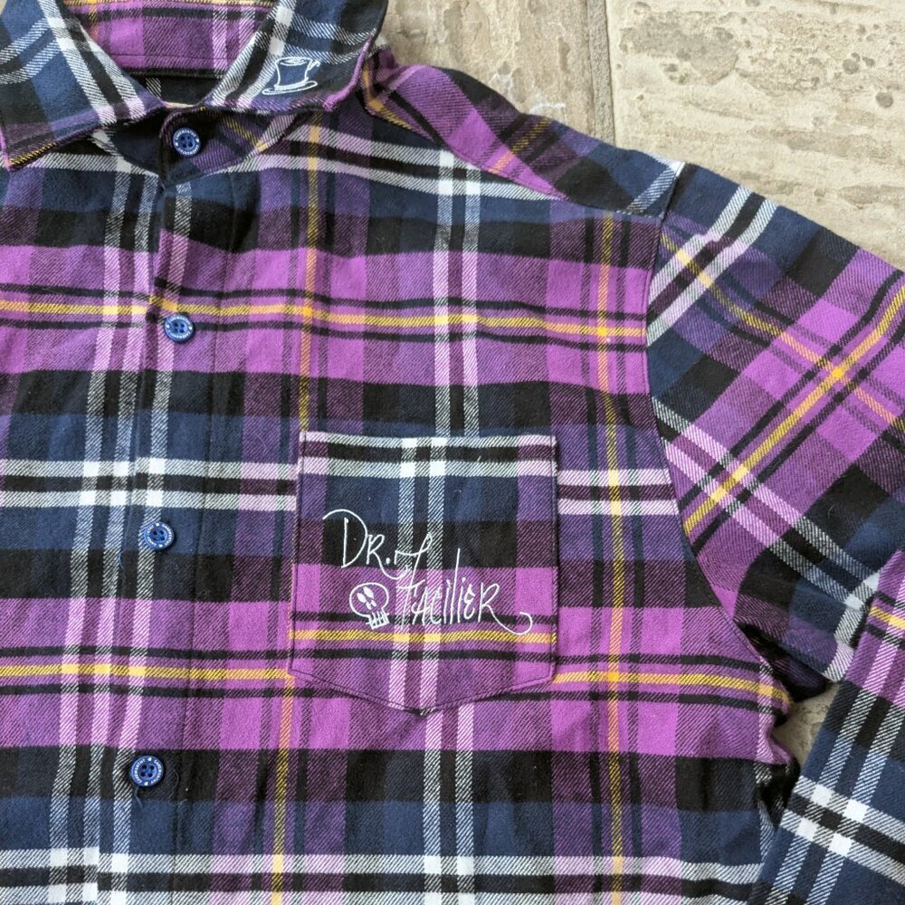 Dr. Facilier Flannel Shirt (Disney Princess and the Frog) SIZE: MEDIUM - Picture 2 of 4